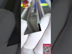 10 มิลลิเมตร Smart Flat Edge Tile Trim Chrome Metal Angle Trim สําหรับมุมภายนอก