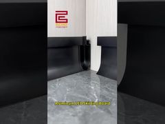 อะลูมิเนียม LED บัวบอร์ด | คิ้วขอบผนังสไตล์โมเดิร์นพร้อมระบบไฟส่องสว่างโดยรอบ #คิ้วอลูมิเนียม