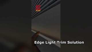แถบปิดเพดาน LED อะลูมิเนียม | Edge + Ambient Light 2-in-1
