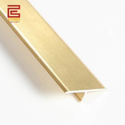 คุณภาพ  Aluminium Exterior Flooring T Molding Transition Strip Room Metal Floor Divider Strips โรงงาน