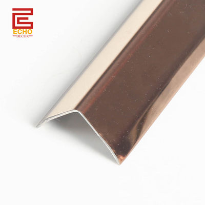 ข้างนอกของเหล็ก Edge Tile Trim 90 องศามุม Tile Capping Trim