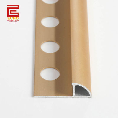 ทองแดง เหรียญโลหะดินสอ Tile End Trim อลูมิเนียม 6063 Tile Edge Trim สําหรับ Backsplash