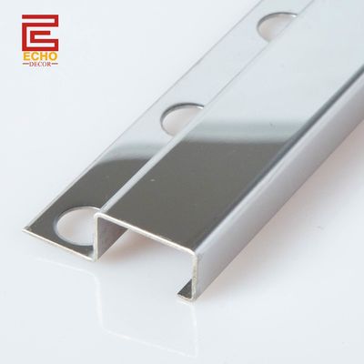 316 สวยสี่เหลี่ยม Edge สแตนเลส Tile Trim 20mm สําหรับผนัง Tile