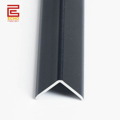 15 มม แมท ดํา ด้านนอกมุม Tile Trim อลูมิเนียม Edge ป้องกัน Trim