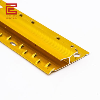 รุ่นใหม่ Anodized อลูมิเนียม Carpet Trim โลหะ Carpet Edge Trim
