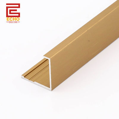 แผนผนังอลูมิเนียม anodized Tile Trim End Cap Trim สําหรับแผ่น PVC