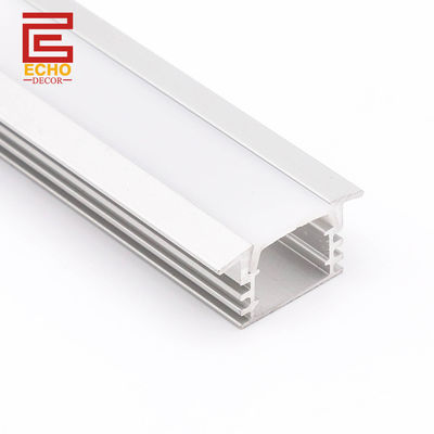 เงิน 15mm LED Profile อลูมิเนียม LED Strip Light Channel สําหรับเพดาน