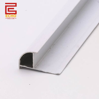 กันน้ํา อลูมิเนียม เงิน Edge Tile Trim 10 มิลลิเมตร น้ําอาบน้ํา Wall Tile Border Trim