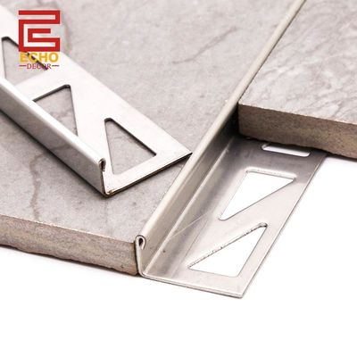 เครื่องประดับโลหะนอกมุม Trim Edge Tile Trim สําหรับด้านข้าง