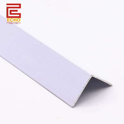 90 องศา มุมด้านนอกสองข้าง แอลูมิเนียม Tile Trim ขาว