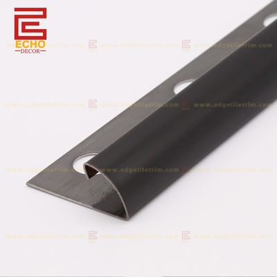เหรียญประดับรอบขอบ 304 สแตนเลส Tile Trim 12mm สีดํา