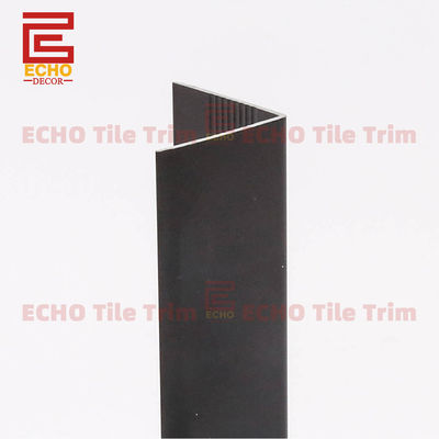 2-3m ความยาว กันน้ํา V รูปแบบอัลลูมิเนียม Tile Trim ดํามุม Edge Trim สําหรับผนังและพื้น Tile